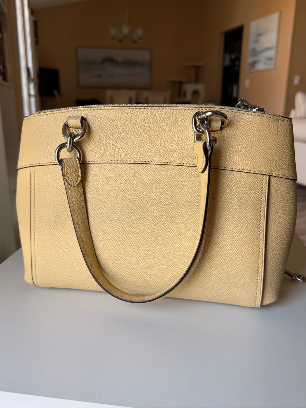 Coach Yellow Pebble Leather Crossbody - Picture 2 of 5